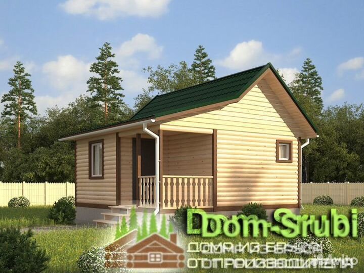 Кологрив-Хорошая надёжная Баня из бруса Б-11 (6х6)