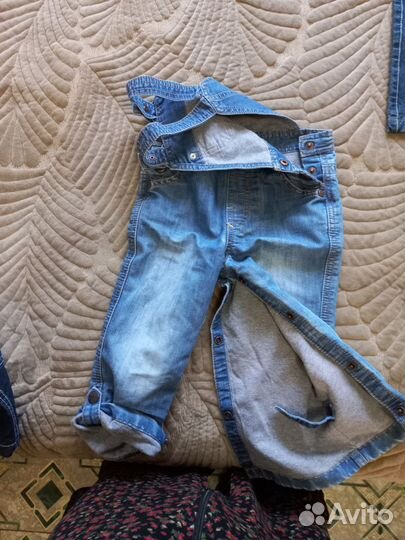 Джинсовые брюки для мальчика 2 - 3 года бу