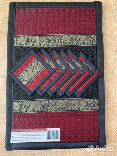 Набор 12 салфеток из бамбука Таиланд