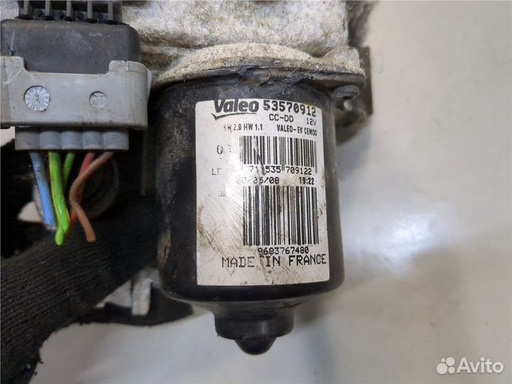 Механизм стеклоочистителя Citroen C5 2008, 2008