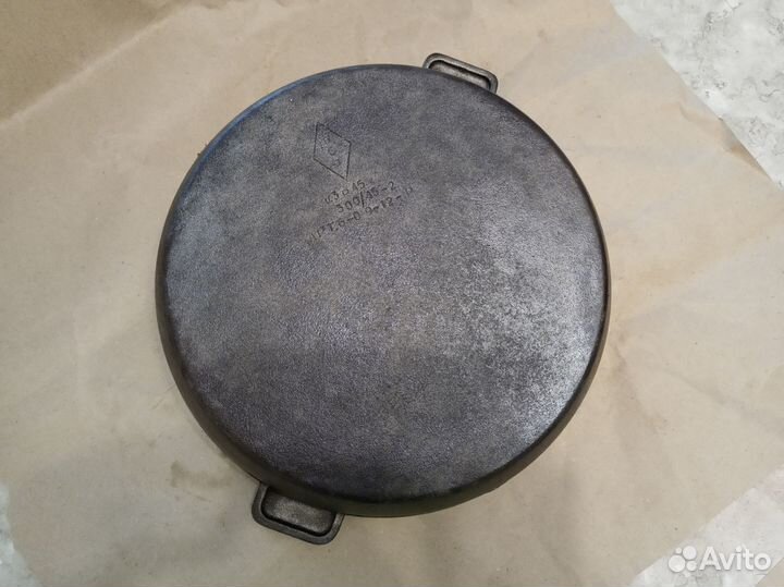 Чугунная сковорода гриль СССР