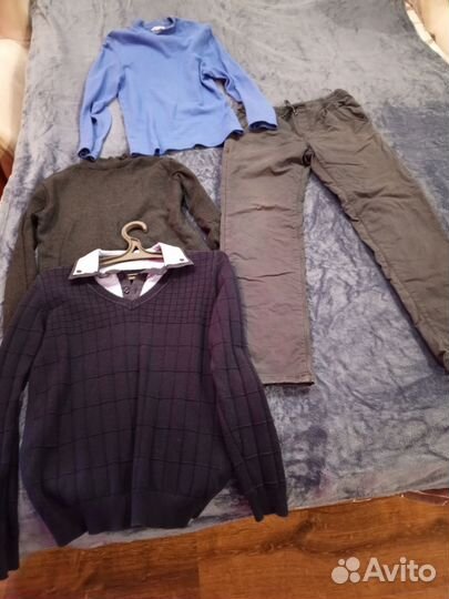 Вещи пакетом на мальчика 140