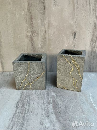 Бетонные кашпо, вазоны