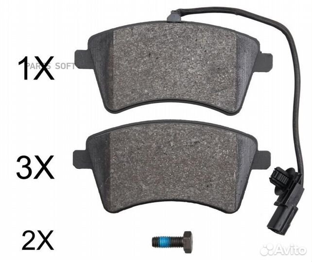 ABS 37900 Колодки тормозные передние со встроенным