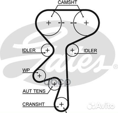 Ремень грм opel 1.6-1.8 02- (162x20) 5499XS Gates