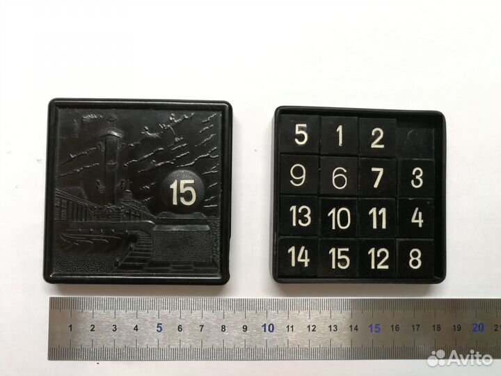 Игра 15 пятнадцать головоломка, карболит, СССР