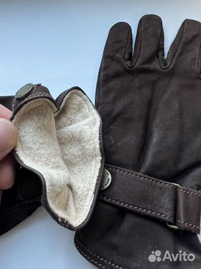 Hugo Boss перчатки кожаные мужские оригинал