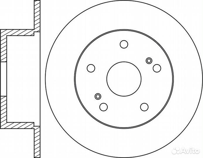 Диск тормозной nibk RN1092