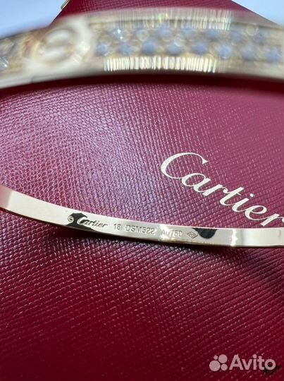 Браслет Cartier Love с природным брил