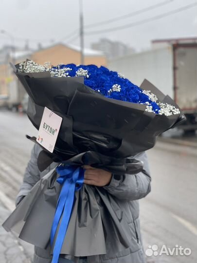 Синие Розы шикарные розы