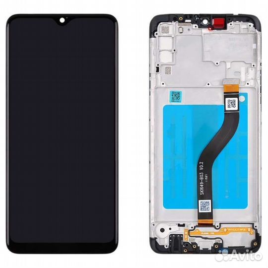 Дисплей Samsung A20S A207 в рамке сервисный ориг