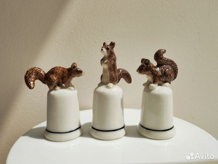 Наперстки 3 Белки, Клима, фарфор, новые с сертифик