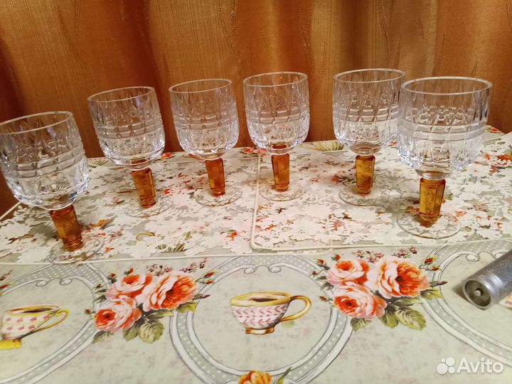 Хрустальные бокалы СССР 