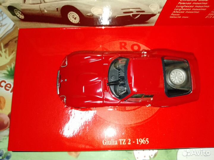 Модель 1/43 Alfa Romеo Giulia TZ 2 1965 красный