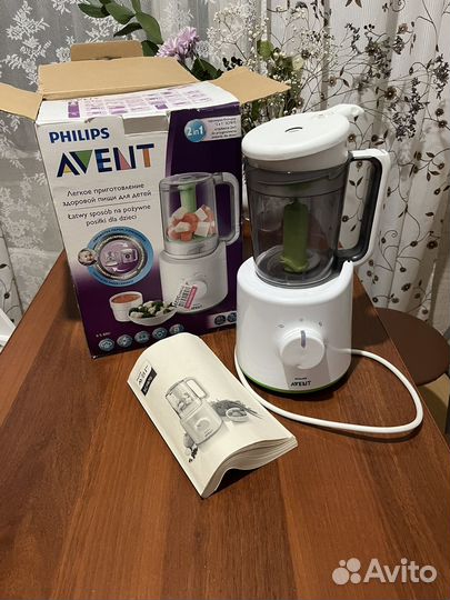 Пароварка-блендер 2 в 1 philips avent