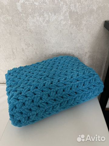 Плед детский из пряжи Ализе Пуффи