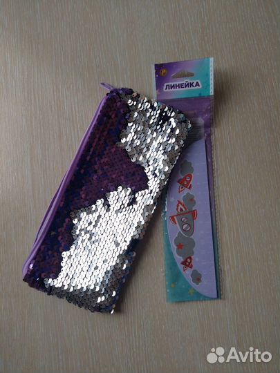 Пенал и линейка новые