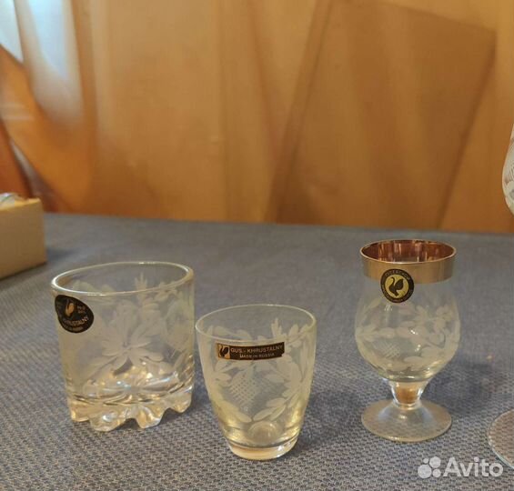 Хрустальное стекло. Рюмка, стопка, стакан