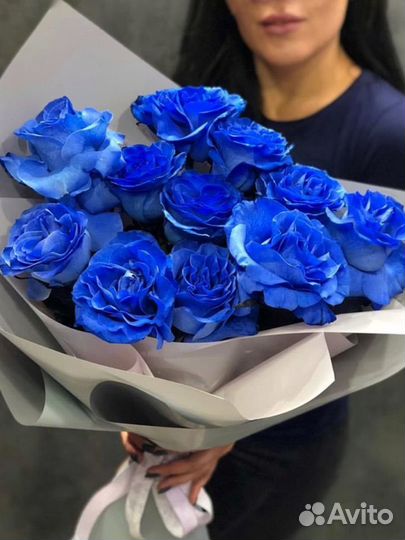 Розы синие купить с доставкой в Кемерово