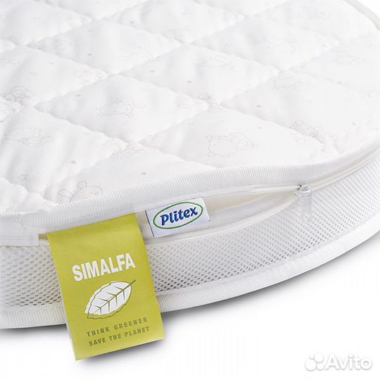 Матрас круглый и наматрасник Plitex Плитекс Юниор