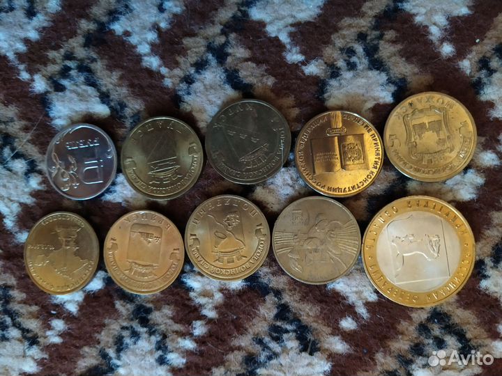 Продажа монет СССР молодая Россия биметалл гвс