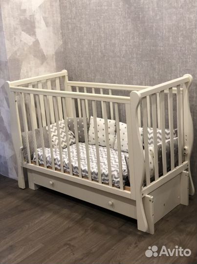 Кроватка Кубаночка+матрас Plitex