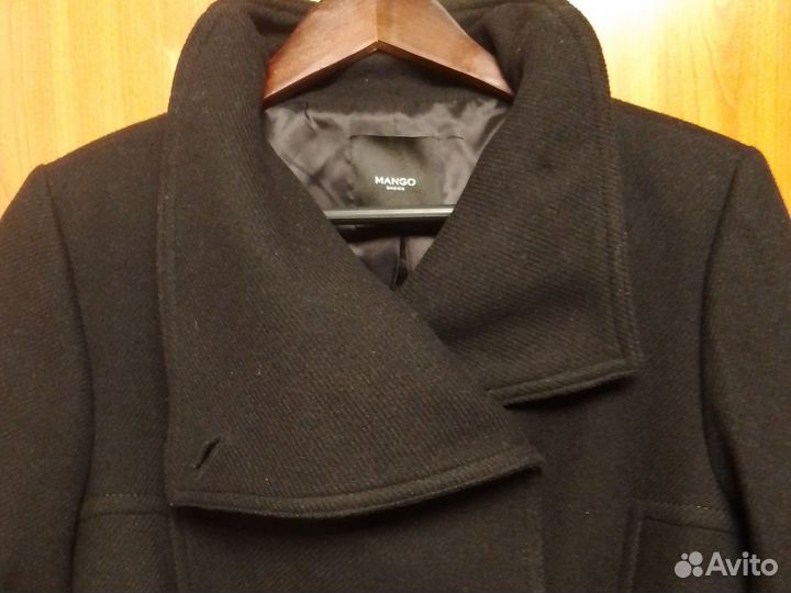 Пальто демисезонное. Шерсть. Объём груди 112см