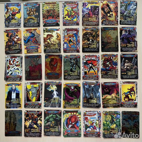 Карточки человек паук 1 серия и 2 серия