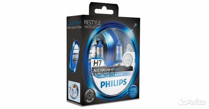 Лампа Philips 12-55 Вт. H7 Color Vision галоген