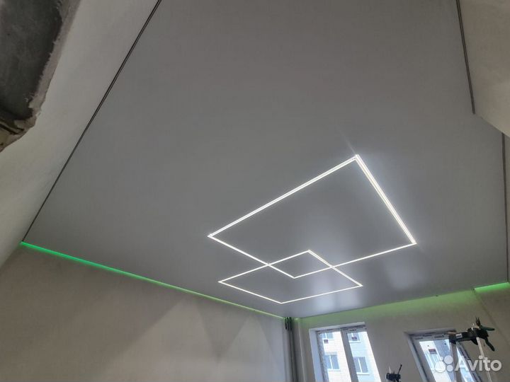 Натяжные потолки установка