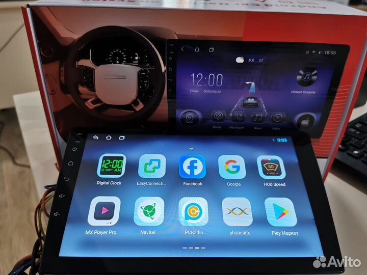 Магнитола андроид 1-32 9 дюйм qled HD