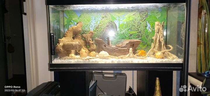 Аквариум 110л с открытой тумбой
