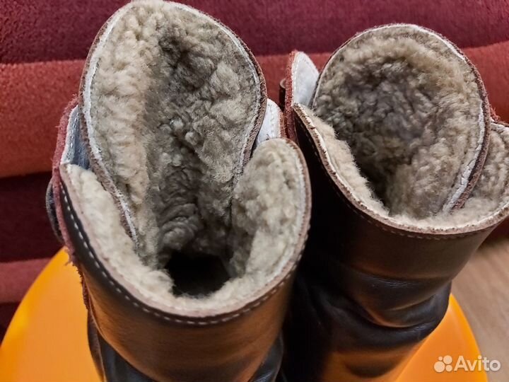 Зимние кожаные ортопедические ботинки 29 размер