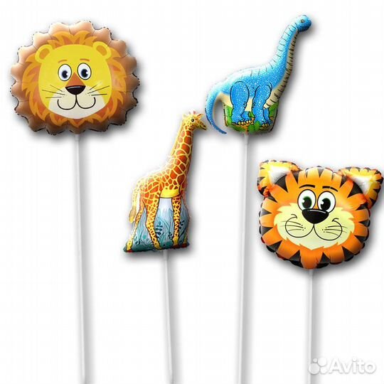 Шарик на палочке фольгированный