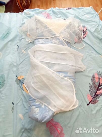 Конверт на выписку + одеялко, для мальчика