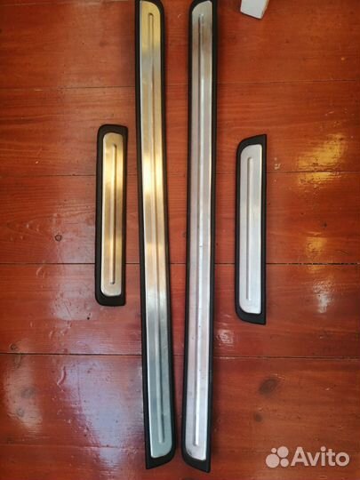 Накладки порогов Ниссан Примера Р12 к-т