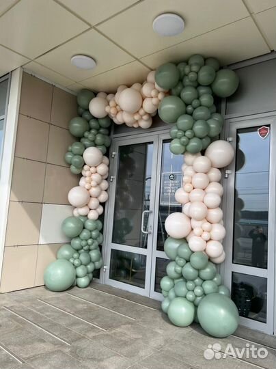 Оформление шарами,арка из шаров гирлянда из шаров