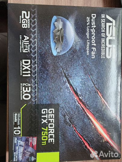 Видеокарта Asus GeForce GTX 750 Ti 2GB (новая)