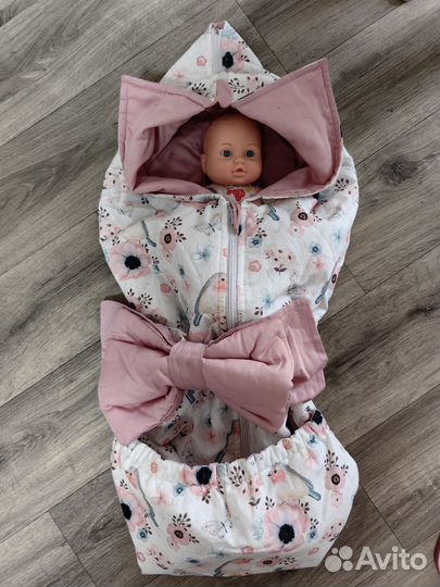 Конверт на выписку девочке-универсальное одеялко