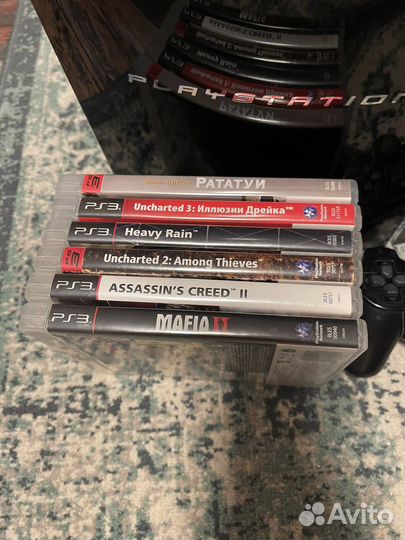 Sony Playstation 3 (джойстик + комплект игр)