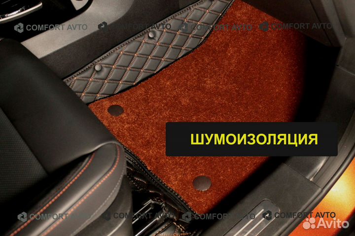 3Д 3D коврики из экокожи шьем сами