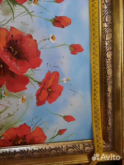 Картина маслом на холсте цветы