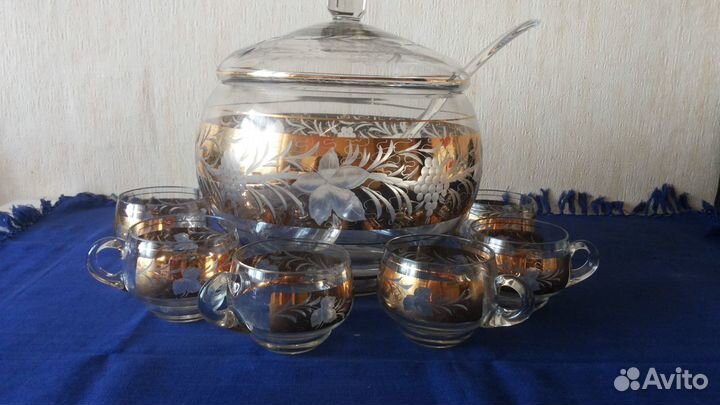 Чешское антикварное стекло