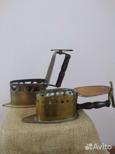 Старинные латунные утюги. Европа