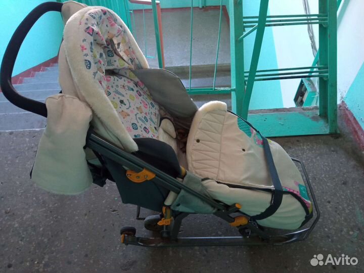 Детские санки коляска ника