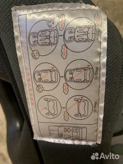 Детское автокресло 9 до 36 кг (бустер)