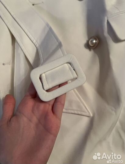 Платье-пиджак белый 46