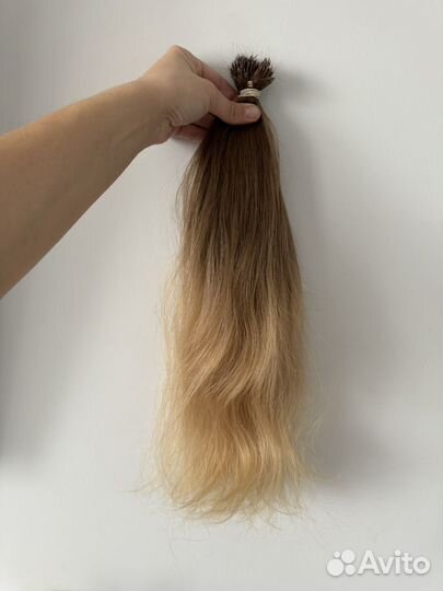 Волосы для наращивания 50 см омбре