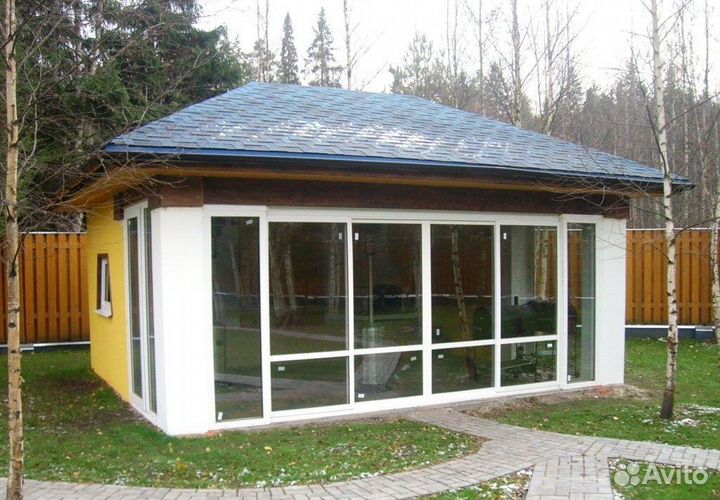 Остекление веранд террас коттеджей