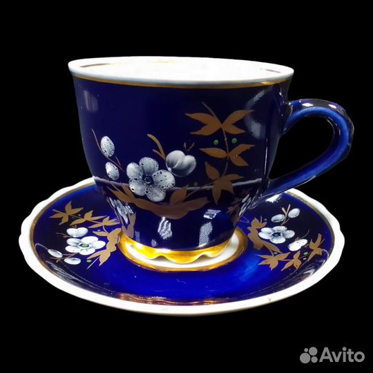 Кофейная Пара Фарфор Довбышевский Завод СССР